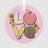 Amour - Conception colorée de l'enseignant avec po (dos)