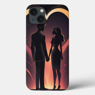Amour couple illustration art design coque iphone