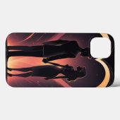 Amour couple illustration art design coque iphone (Verso (horizontal))
