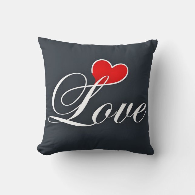 Amour Coussin décoratif réversible (Recto)