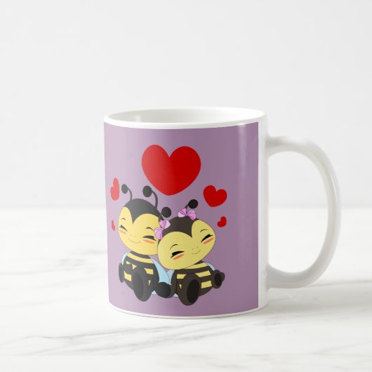 Amour d'abeille de miel - tasse (Droite)