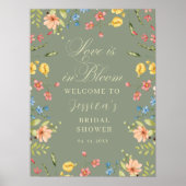 Amour dans Bloom Sage Fête des mariées Affiche de  (Devant)