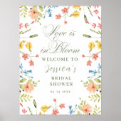 Amour dans Fête des mariées en fleur Affiche de bi (Devant)