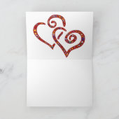 Amour dans la carte de voeux de rapport avec (Intérieur)