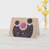 Amour dans la carte de voeux de rapport avec (Fleur jaune)