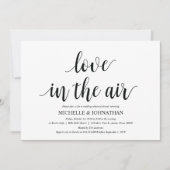 Amour dans l'air Répétition Diner Invitation carte (Devant)