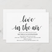Amour dans l'air Répétition Diner Invitation carte (Devant / Derrière)