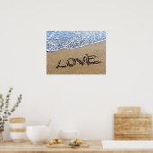 Amour dans le sable écrit Poster (Cuisine)