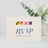 AMOUR dans les drapeaux marins colorés RSVP (Debout devant)