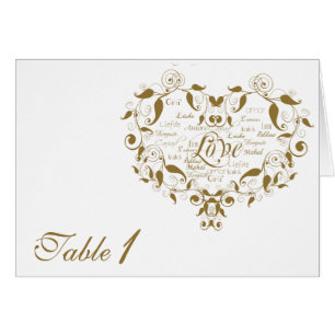 Amour dans toute langue dans le nombre de Tableau