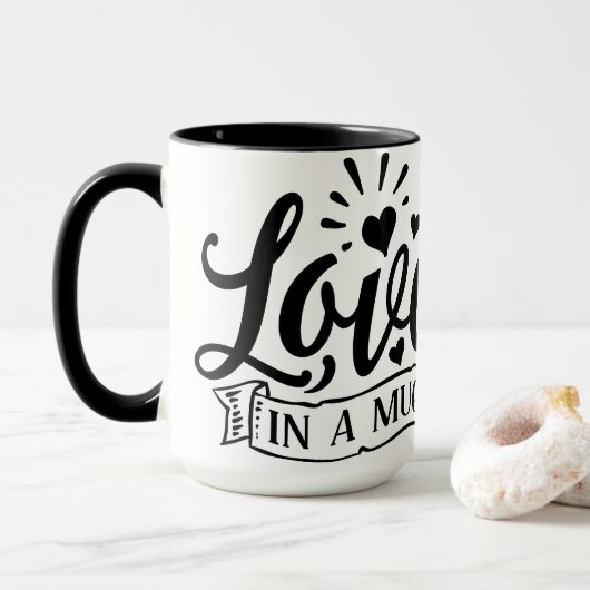 Amour dans une Mug (Avec donut)