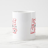 Amour dans une Mug Rouge Noir Valentine (Devant)