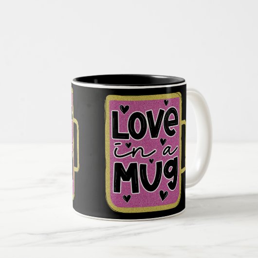 Amour Dans Une Mug Valentine (Devant droit)