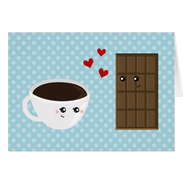 Amour de café et de chocolat (Devant horizontal)