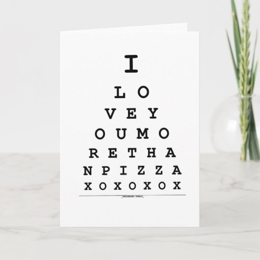 Amour de carte de jour de Valentines vous plus que (Devant)