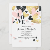 Amour de ces coeurs Invitation (Devant / Derrière)