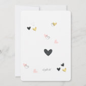 Amour de ces coeurs Invitation (Dos)