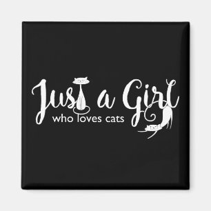 Amour de chat juste un aimant de Kitty de fille