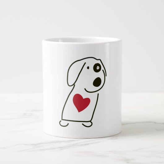 Amour de chien - tasse de café (Devant)
