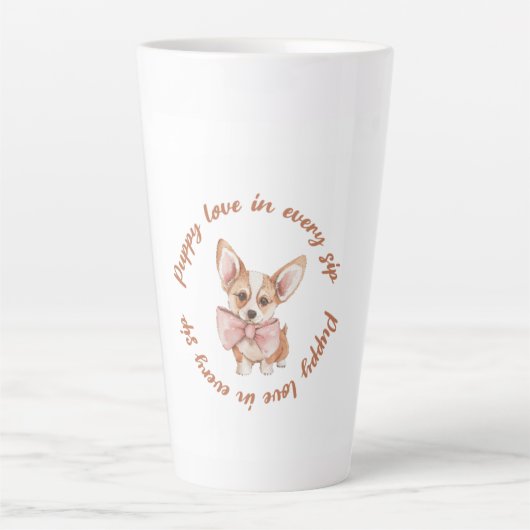 Amour de chiot dans chaque gorgée | Mug pour amour (Devant)