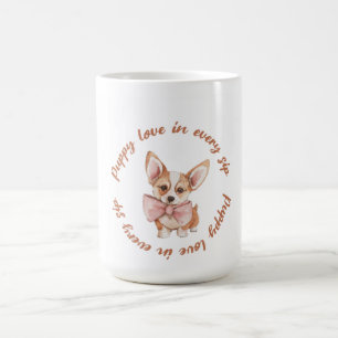 Amour de chiot dans chaque gorgée Mug pour amour