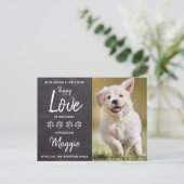 Amour de chiot Invitation à une fête pour nouveau (Debout devant)