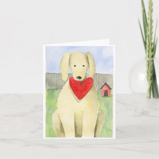 Amour de chiots - Carte de vœux (Devant)