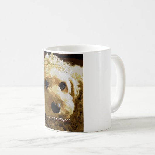 Amour de CobaltMoonDesign I ma tasse de Cavapoo (Devant droit)
