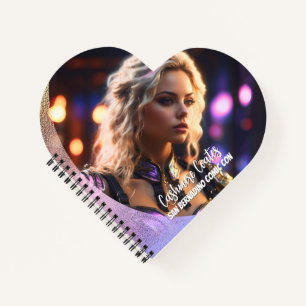 Amour de Cosplay Cahier à spirale en forme de cœ