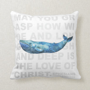 Amour de coussin moderne de baleine de 3h18 du