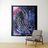 "Amour de Dieu" 80 in. x 68 in. Tenture (En situation)