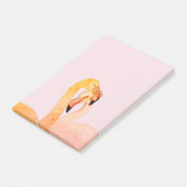 Amour de flamant rose, Post-it Notes flamants rose (Incliné)