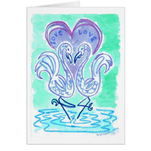 Amour de flamant (version bleue)