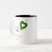Amour de la feuille du coeur - Maman Mug (Devant gauche)