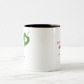 Amour de la feuille du coeur - Maman Mug (Centre)