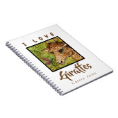 AMOUR de la GIRAFE I de CARNET DE NOTES À SPIRALE (Côté Droit)