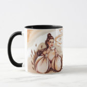 Amour de la mère et lattes de café Mug (Gauche)
