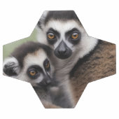 **"Amour de la mère : Mummy and Baby Lemur Cuddlin (Plat)