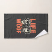 Amour de la vie Amour de chien (Serviette à main)