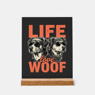 Amour de la vie Woof Amateur de chien