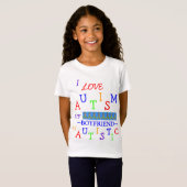 Amour de l'autisme de la fille ! T-shirt de la (Devant entier)