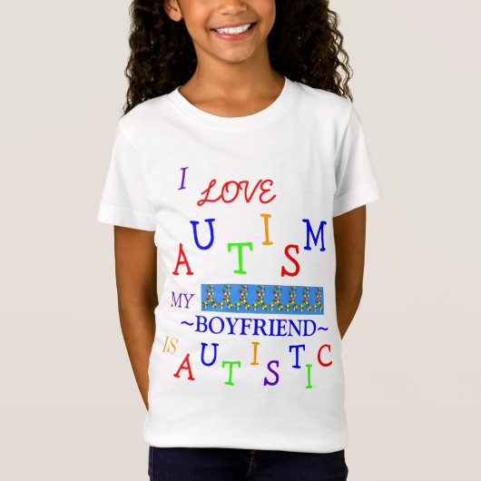 Amour de l'autisme de la fille ! T-shirt de la (Devant)