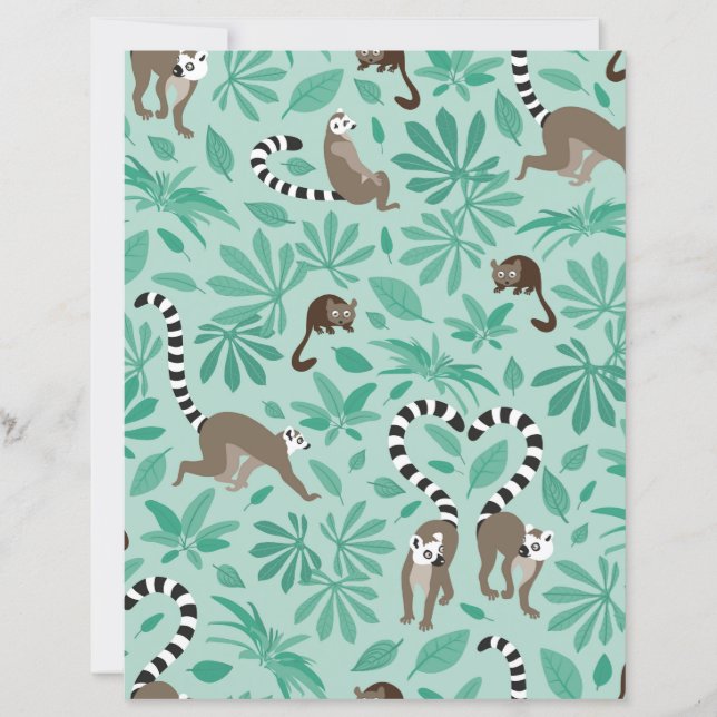 Amour de lémurien pour les feuilles de menthe (Devant)