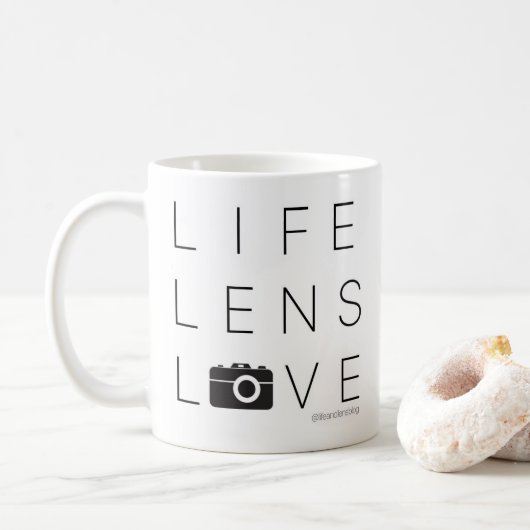 AMOUR de LENTILLE de la VIE de la tasse | de (Avec donut)