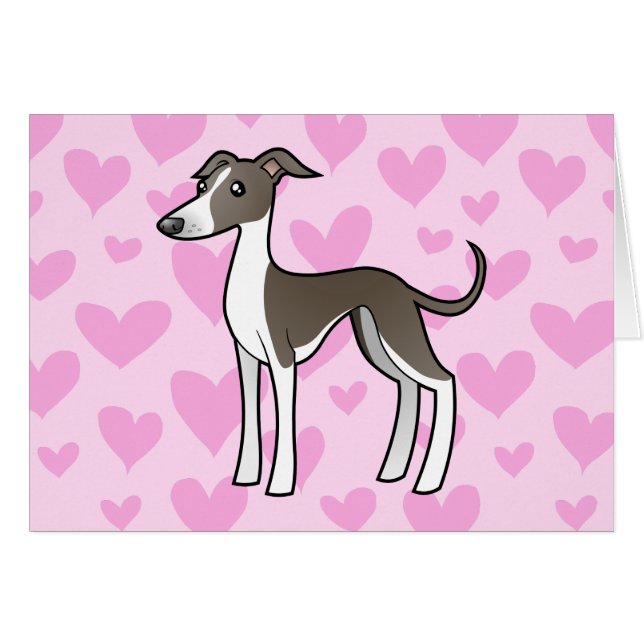 Amour de lévrier/whippet/lévrier italien (Devant horizontal)