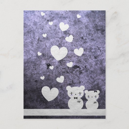 Amour de l'ours gothique - Carte postale (Devant)