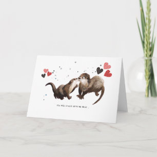 Amour de loutre Follement amoureuses Carte adora