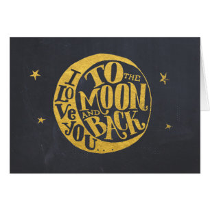 Amour de Lune et d'Étoiles Vous Aime Tendrement