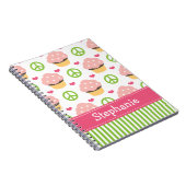 Amour de paix de journal de carnet de notes à (Côté Droit)