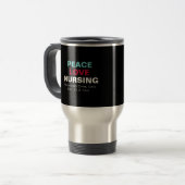 Amour de paix soignant la tasse de voyage d'acier (Devant gauche)